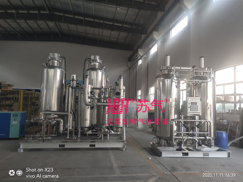 发货现场——山东客户定制不锈钢制氮机发货