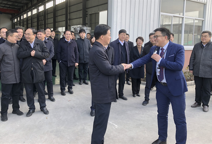 江苏东台市委杨书记、商市长一行莅临公司参观考察